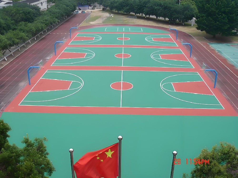 雙組份塑膠籃球場(chǎng)材料