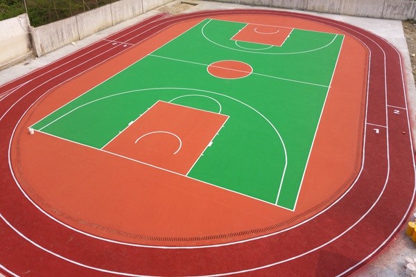 硅PU籃球場